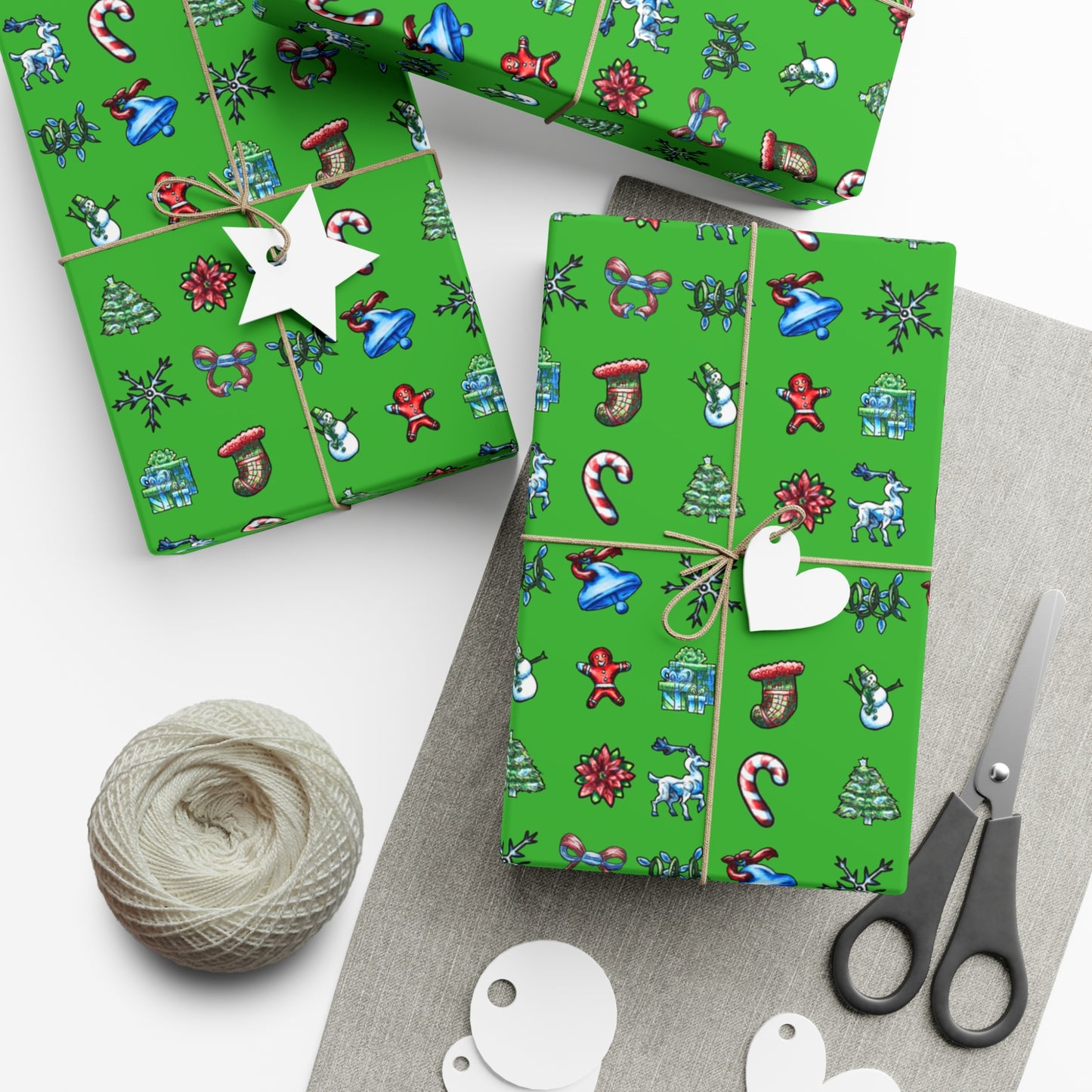 Christmas Symbols Gift Wrap Papers