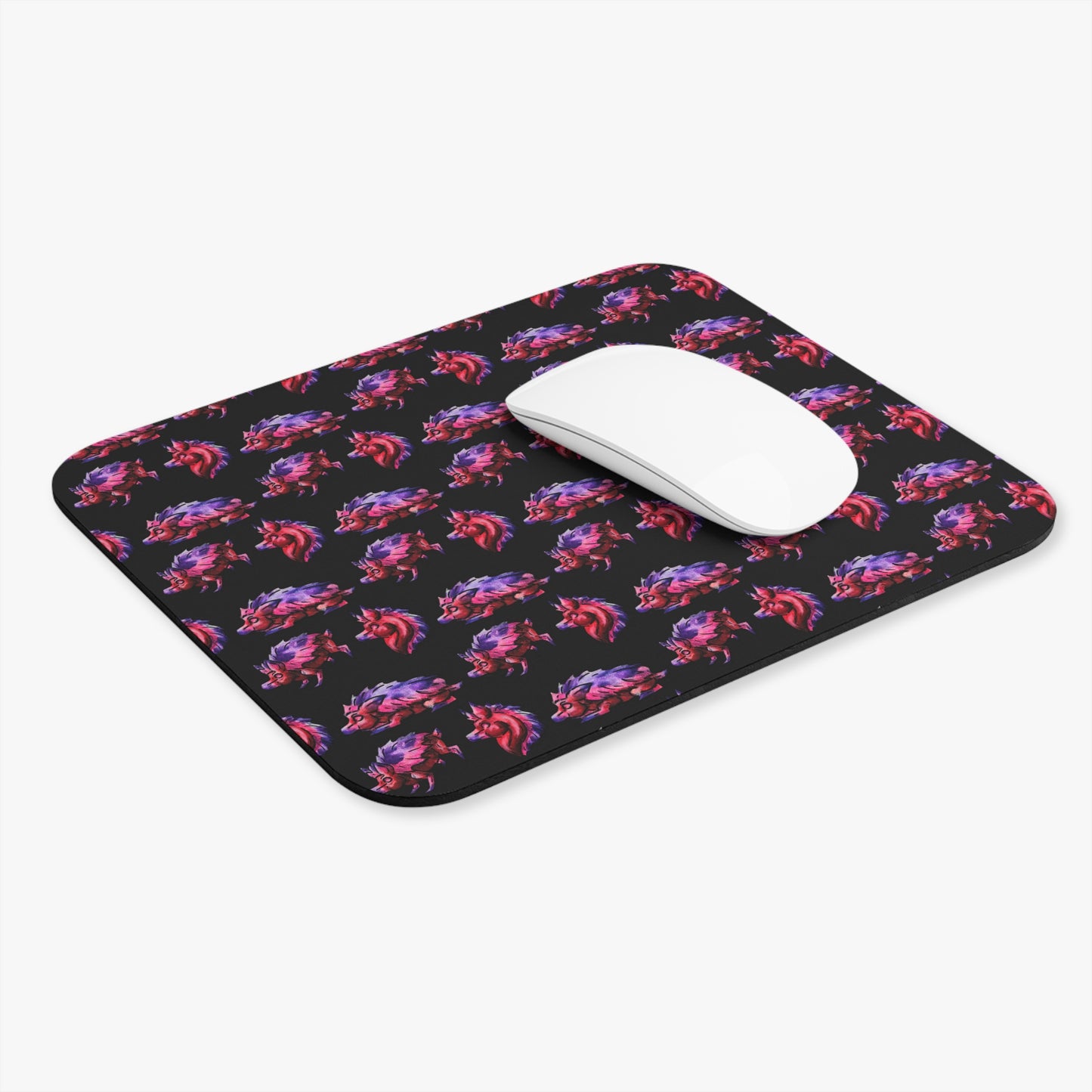 Chibi Azalea the Hedgehog-Pattern- Chibi Hedgehog- Cute Animal - Mouse Pad (Rectangle)