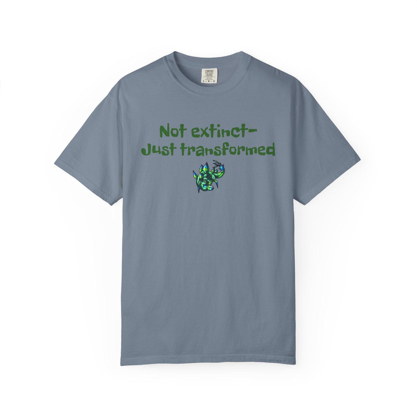 Chibi Arith the Stegosaurus-Not extinct, transformed- Chibi Dinosaur Art- Prehistoric Creature- T- Shirt