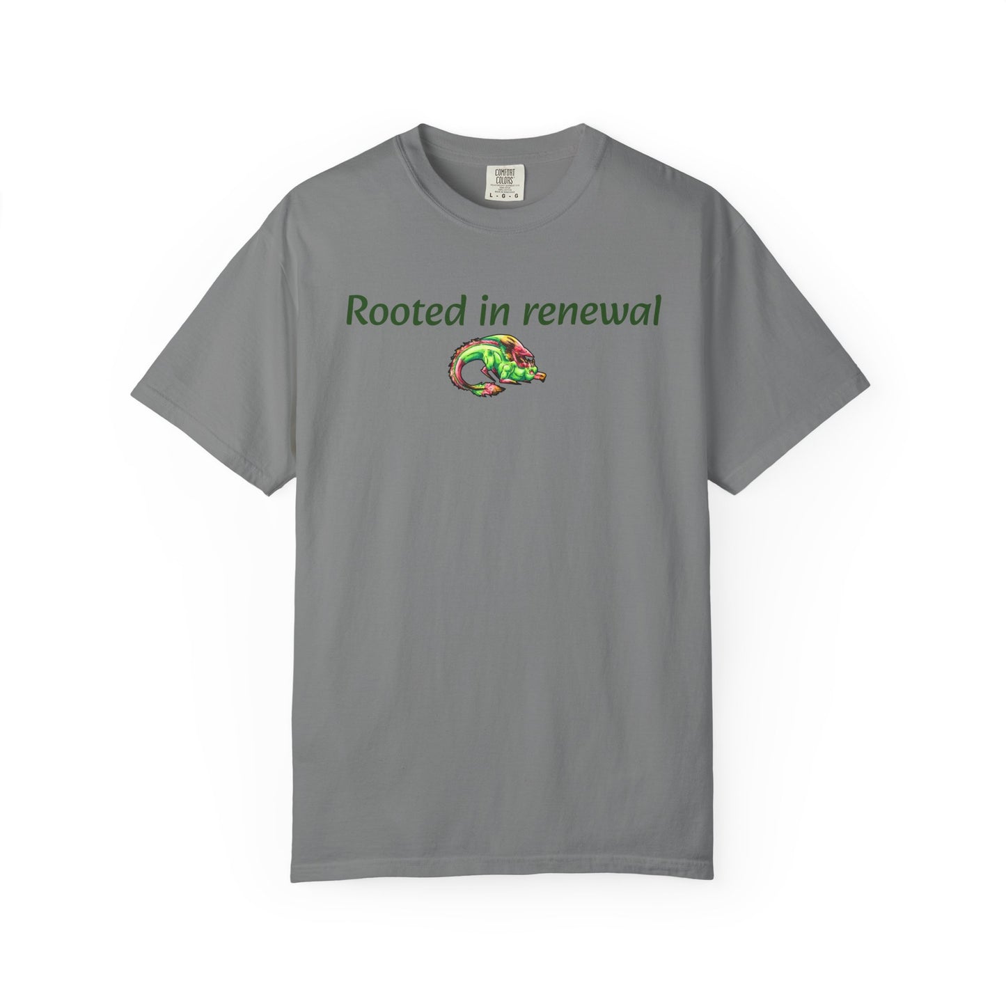 Chibi Spring Dragon- Rooted in Renewal T-shirt- Fantasy Nature- Mythical Creature- Forest Guardian Art - Dragon Lover Gift - Shirt