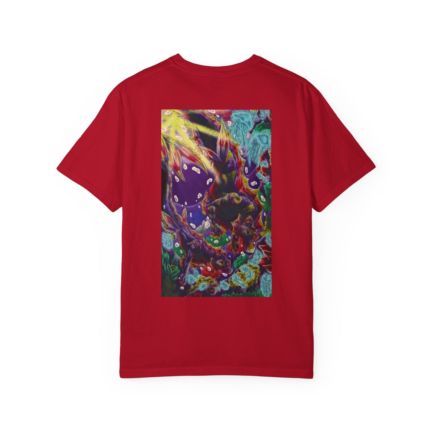 Team Sunset Hippocampus- Vibrant Ocean Fantasy Art- Marine Fantasy Illustration- Fantasy Ocean Art- T-shirt