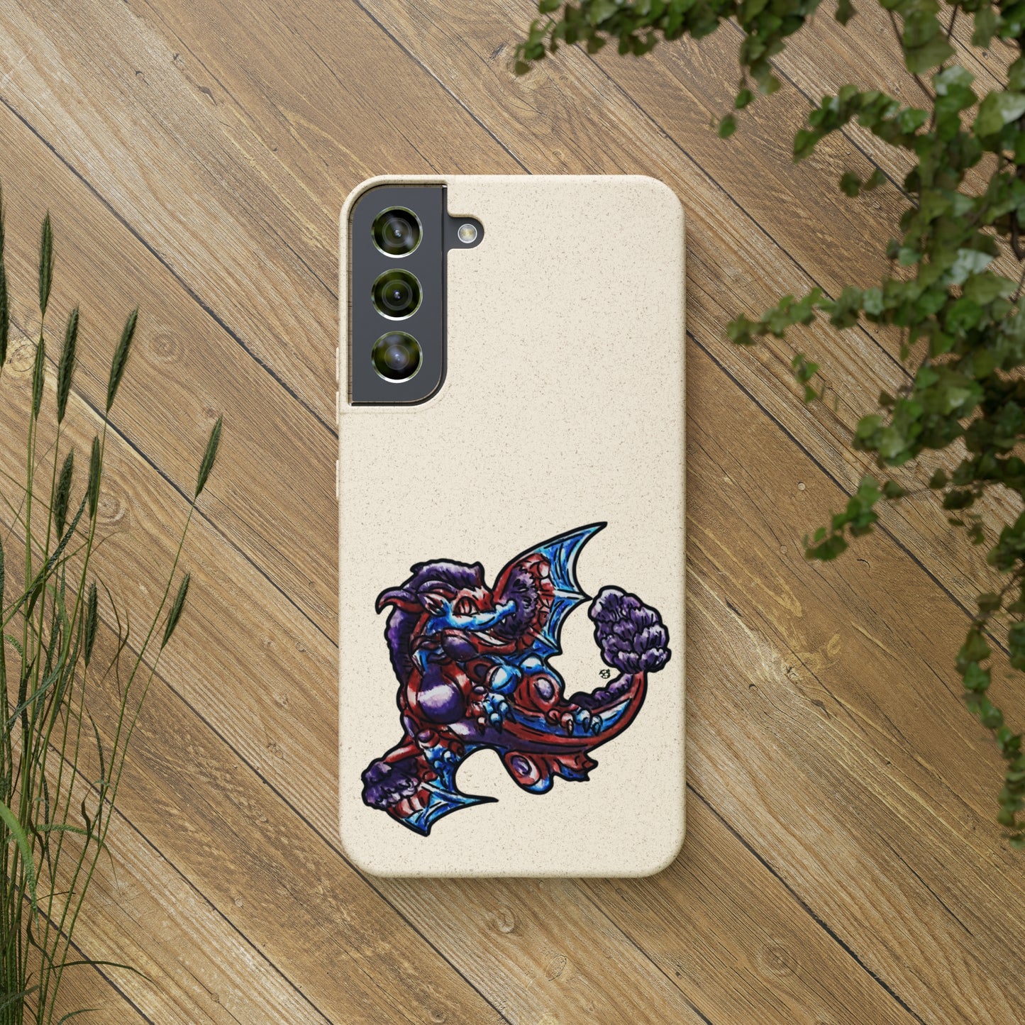 Cutesy January Dragon Twirl Biodegradable Cases