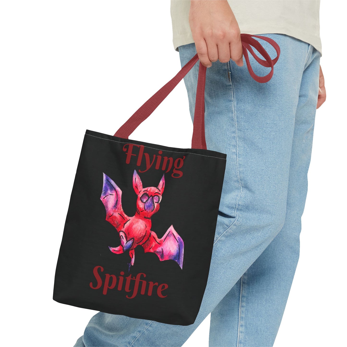 Chibi Myra the Bat- Chibi Bat- Cute Animal -Double-sided Tote Bag