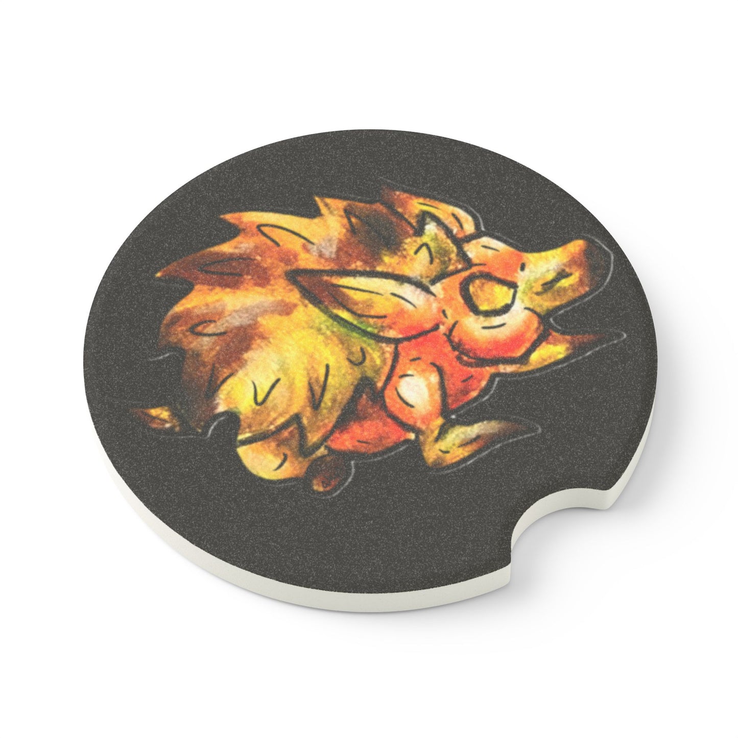 Minis Aster the Fall Hedgehog Soapstone Car Coaster