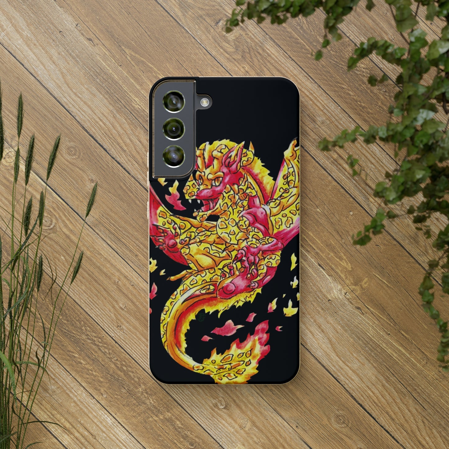 Cutesy Fire Dragon Float Biodegradable Cases