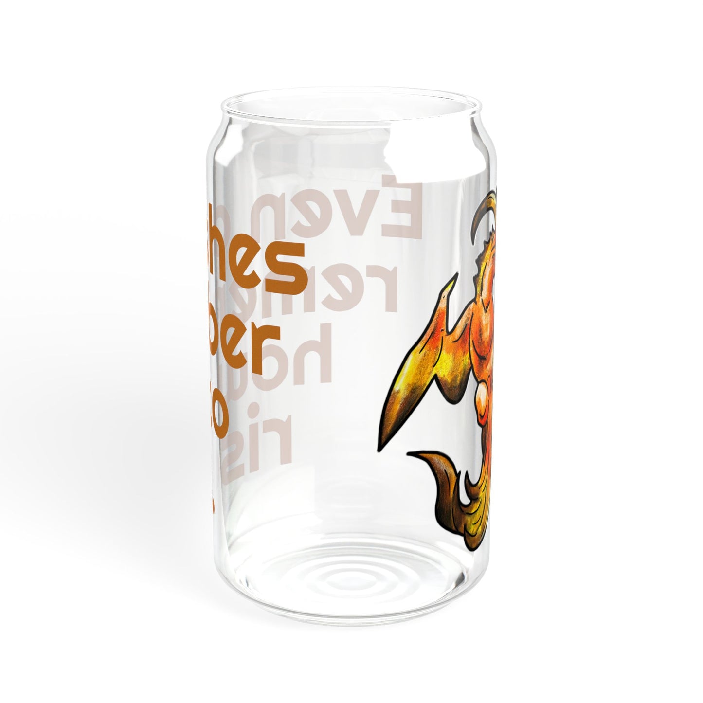 Chibi Cayene the Pheonix- Ashes Rise- Fantasy Bird Illustration- Majestic Phoenix- Glass Tumbler, 16oz