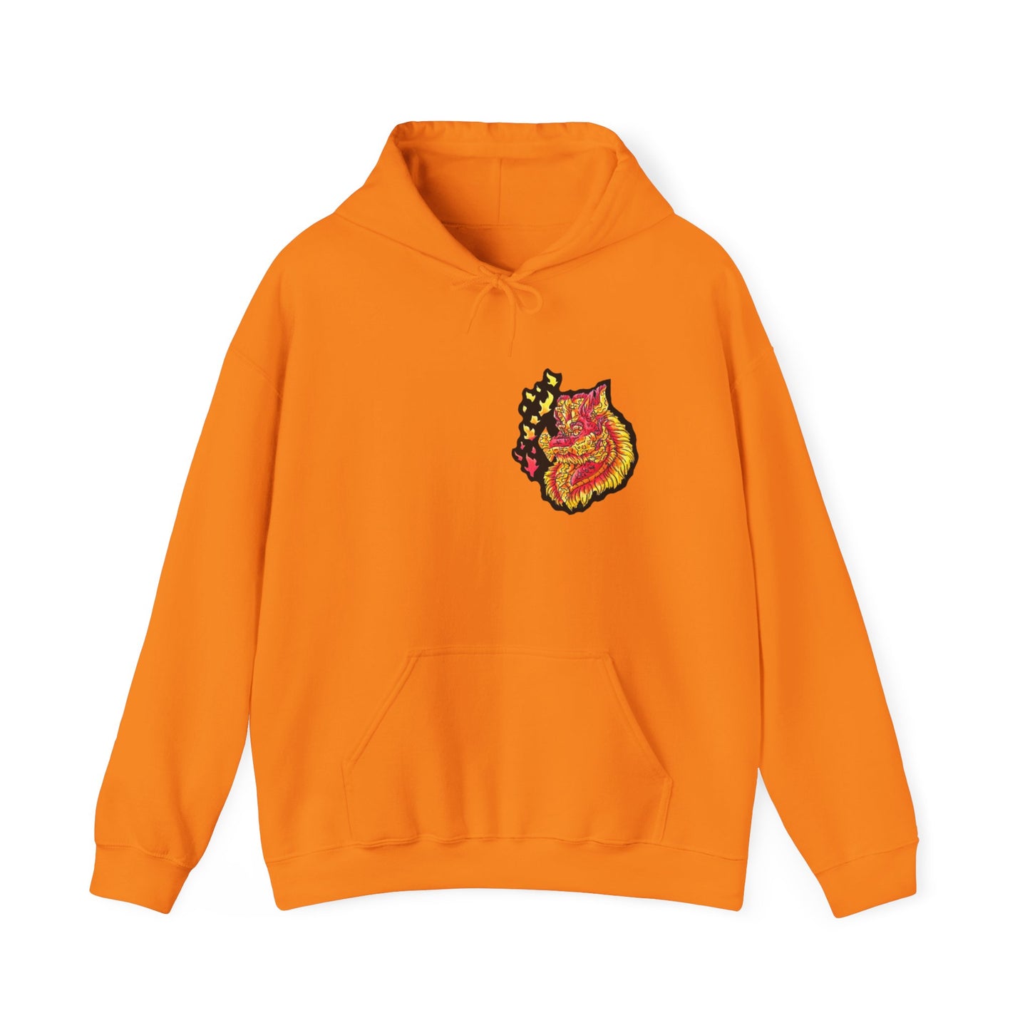 Fire Dragon Head Unisex Heavy Blend™ Hooded Sweatshirt