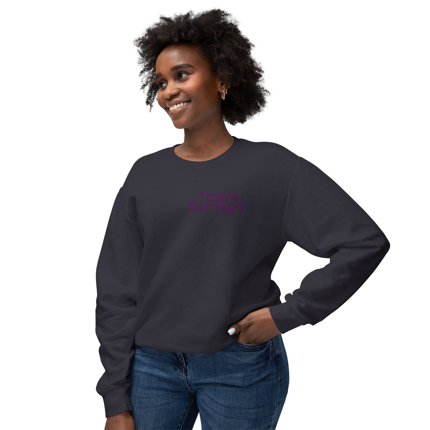 Team Sunset Hippocampus- Vibrant Ocean Fantasy Art- Marine Fantasy Illustration- Fantasy Ocean Art- Unisex Crewneck