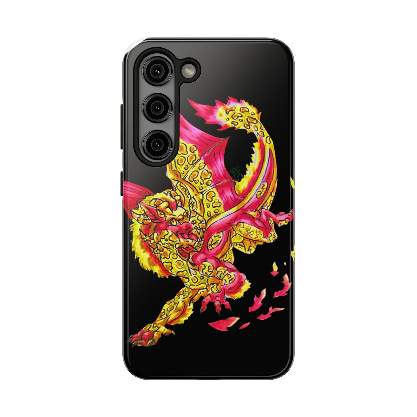 Cutesy Fire Dragon Fly Tough Phone Cases