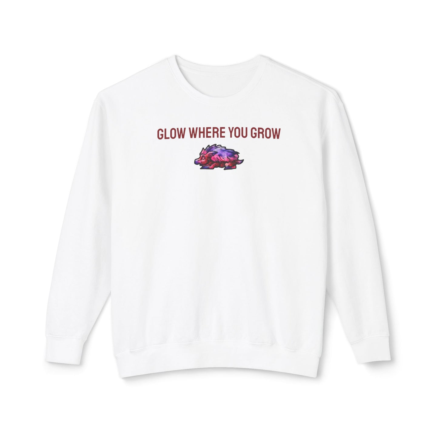 Chibi Azalea the Hedgehog- Glow- Chibi Hedgehog- Cute Animal - Crewneck