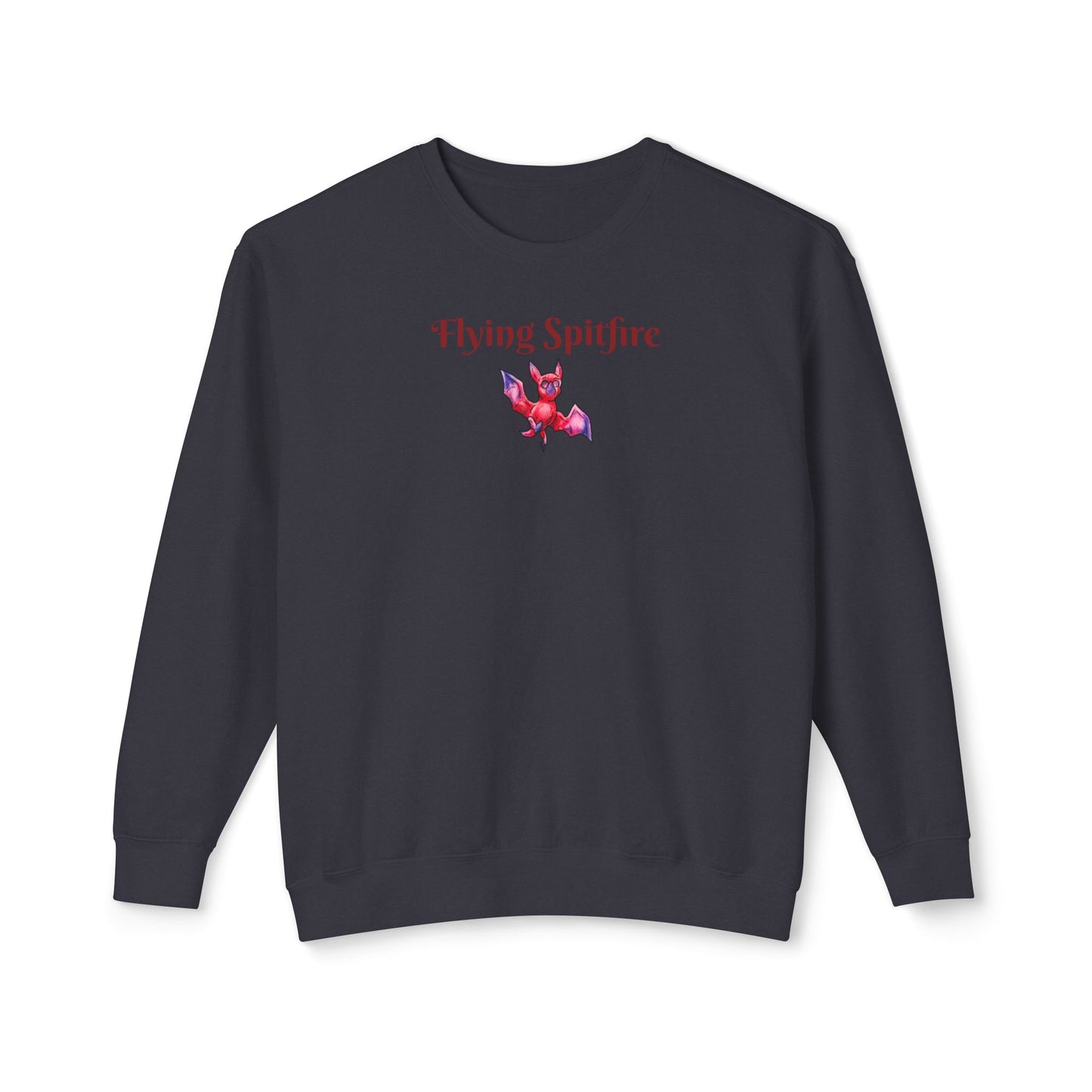 Chibi Myra the Bat- Flying Spitfire- Chibi Bat- Cute Animal - Crewneck