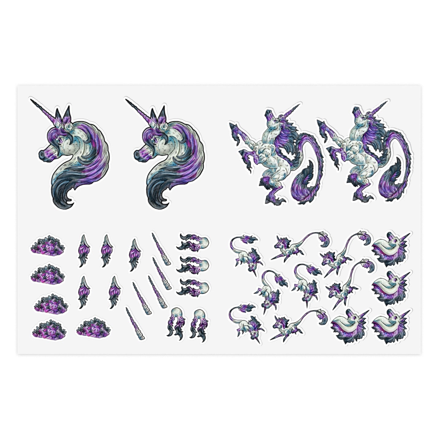 Unicorn Sticker Sheets 6"x4"