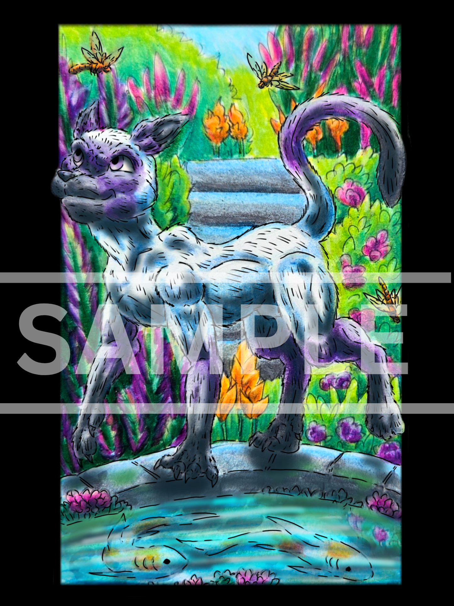Slictine the Cat DIGITAL DOWNLOADABLE Print
