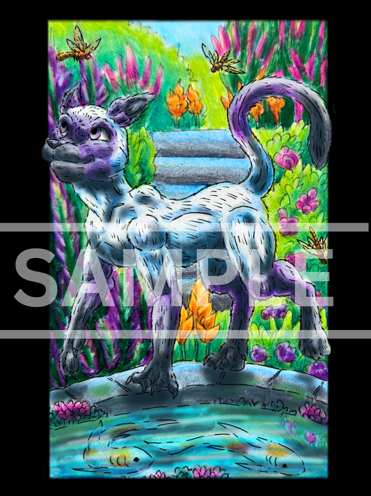 Slictine the Cat DIGITAL DOWNLOADABLE Print