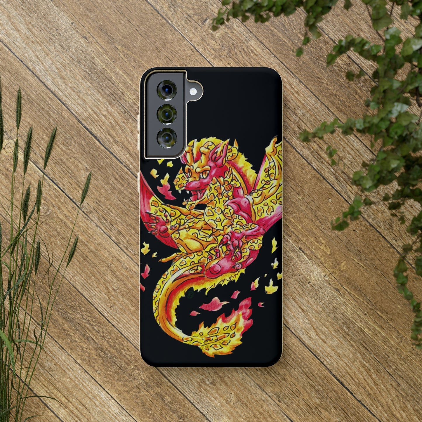 Cutesy Fire Dragon Float Biodegradable Cases