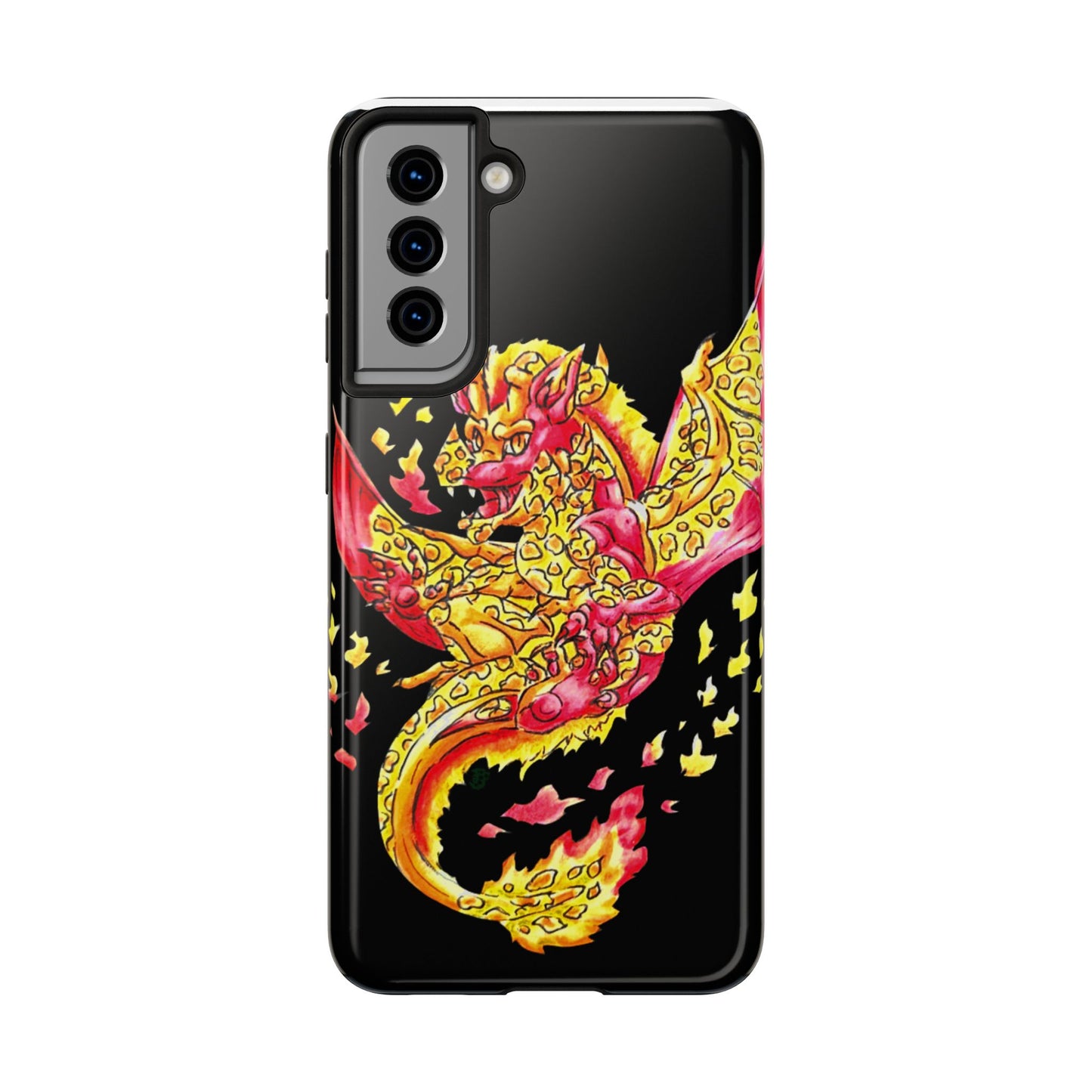 Cutesy Fire Dragon Float Tough Phone Cases