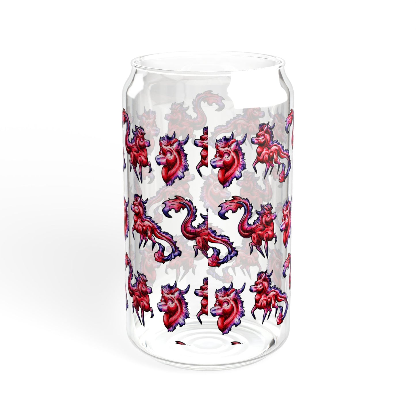 Myer the Kirin Pattern- Chibi Kirin- Cute Animal - Sipper Glass, 16oz