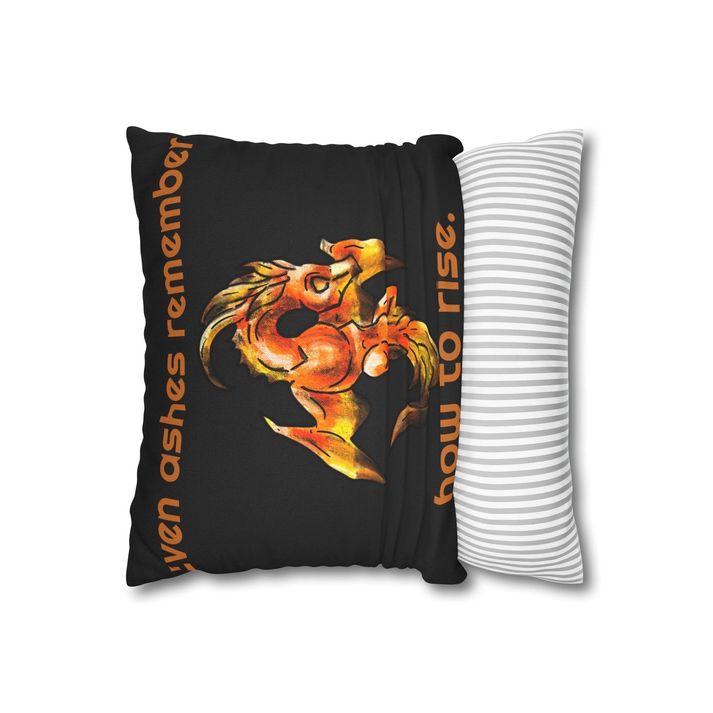 Chibi Cayene the Pheonix- Fantasy Bird Illustration- Majestic Phoenix- Double-sided Pillowcase