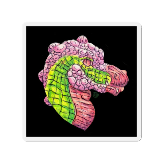 Dimetrodon Head Die-Cut Magnets