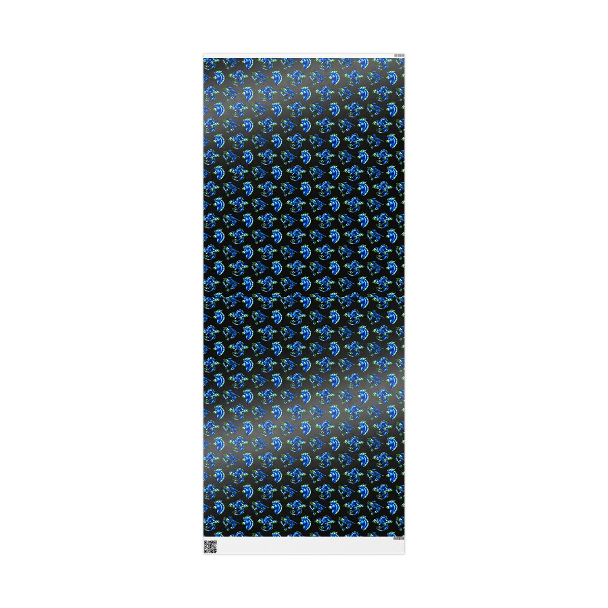 Chibi Water Dragon Art- Elemental- Aquatic Fantasy Creature-Wrapping Paper