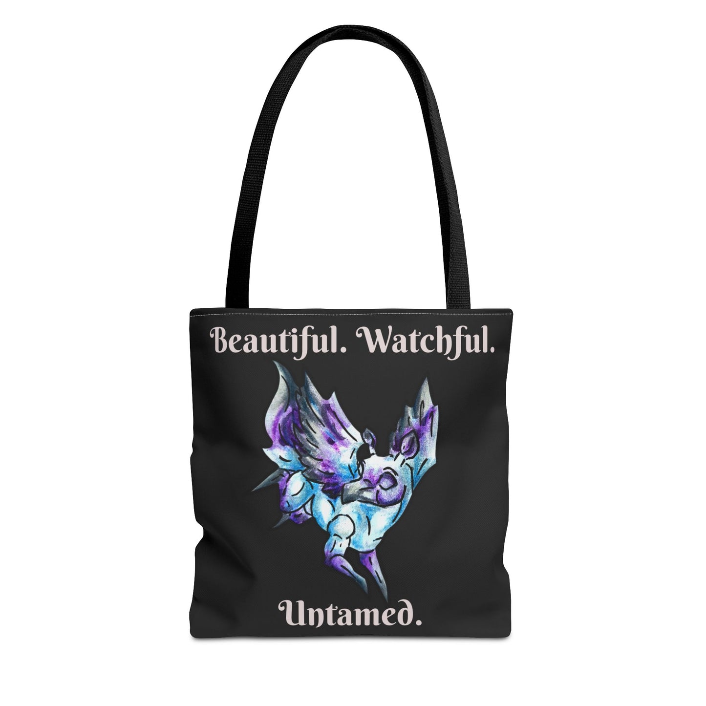 Chib Seleste the Peryton- Fantasy Creature- White Deer Bird- Two-Toned Tote Bag
