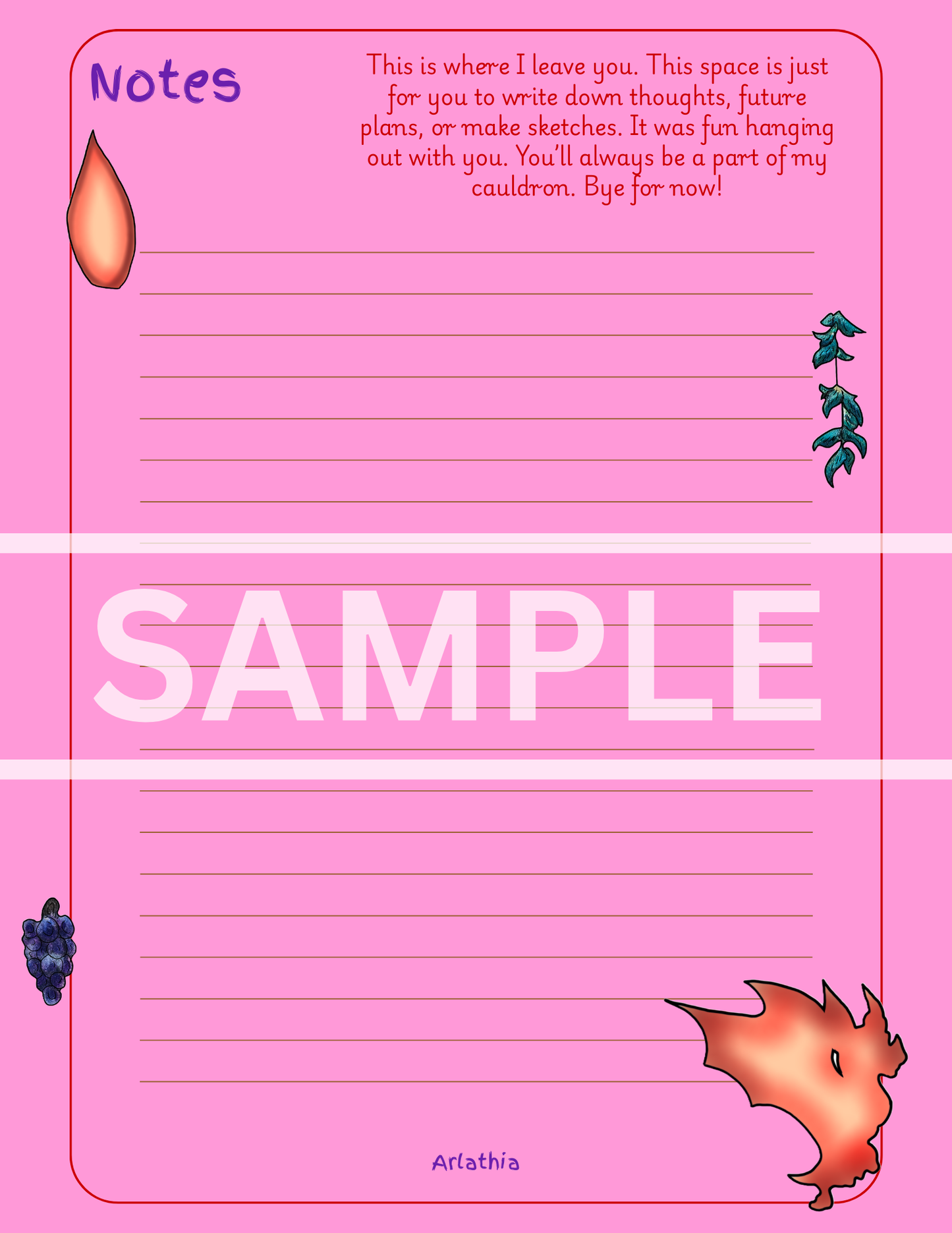DIGITAL DOWNLOAD Myra Monthly Planner