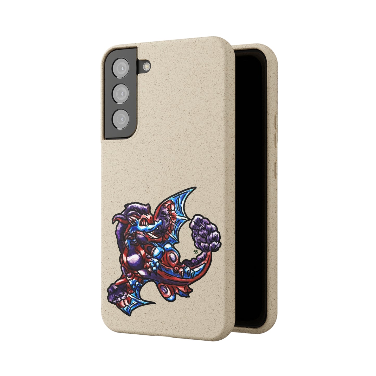 Cutesy January Dragon Twirl Biodegradable Cases