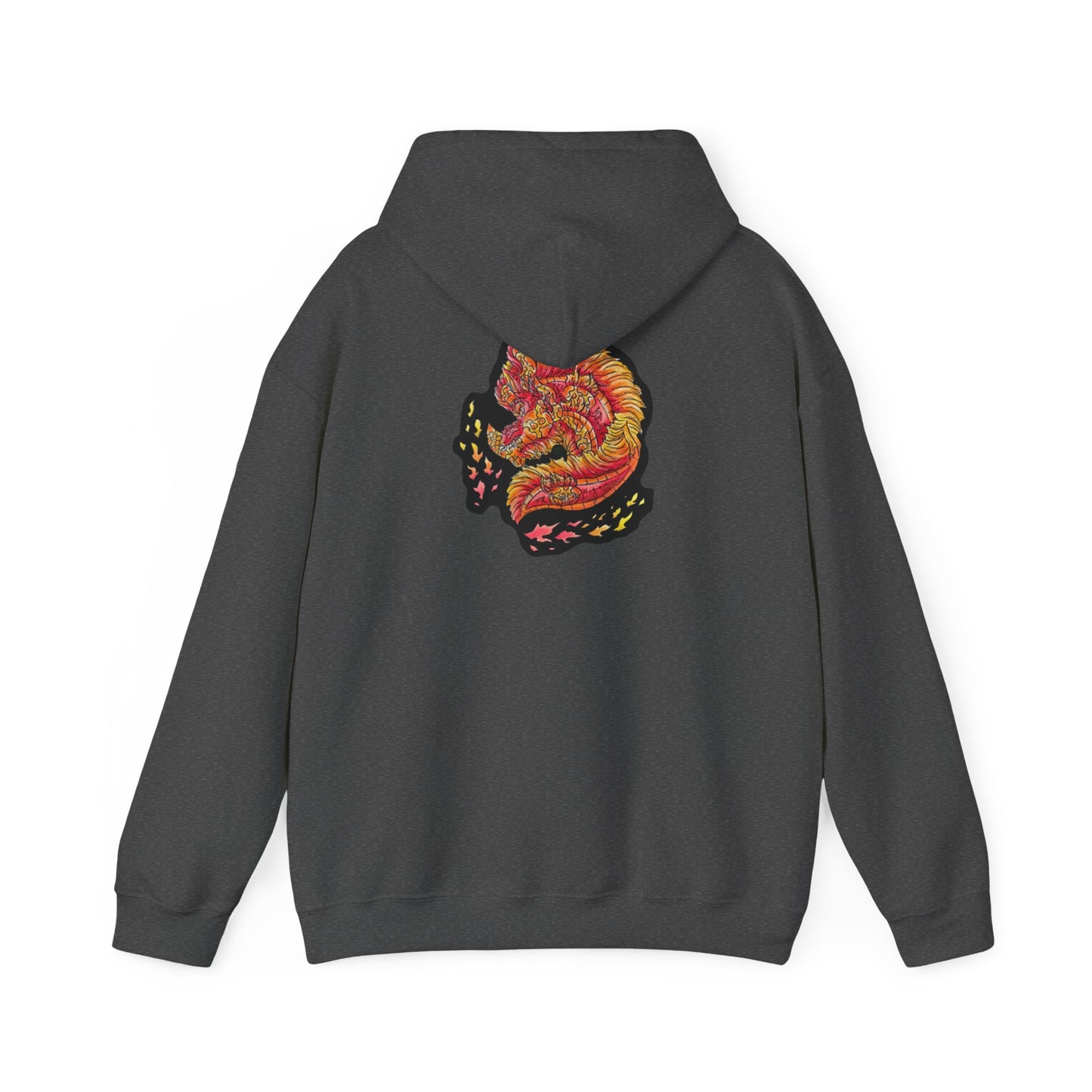 Fire Dragon Head Unisex Heavy Blend™ Hooded Sweatshirt