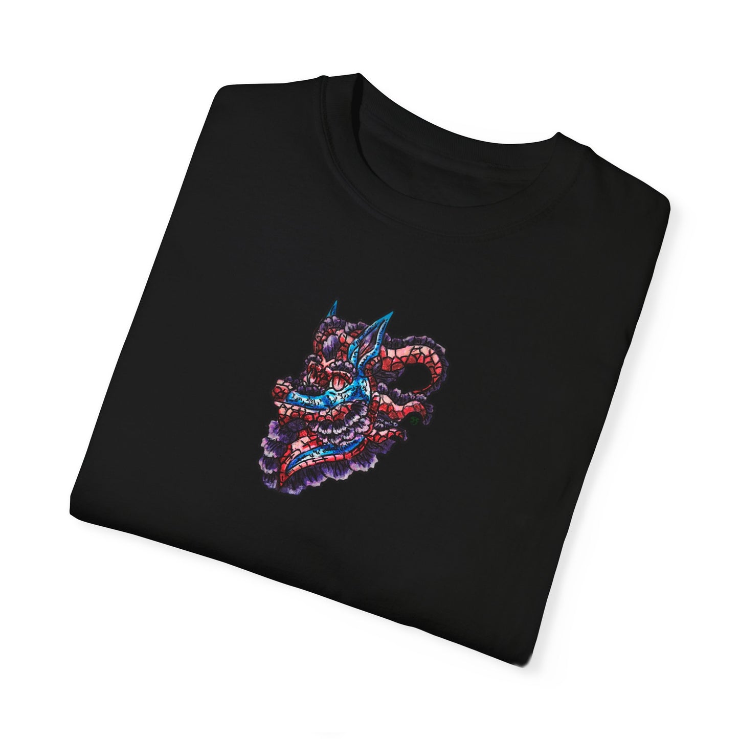 January Dragon Head Unisex Garment-Dyed T-shirt