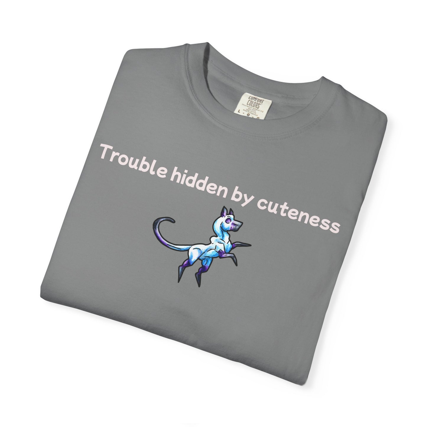 Chibi Slictine the Cat- trouble- Fantasy Cat- Cute Creature Art- Nature Animal- T Shirt