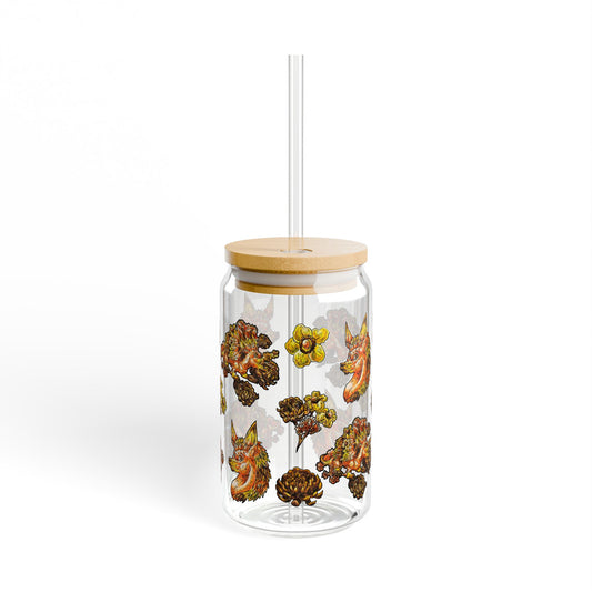 Aster the Fall Hedgehog Sipper Glass, 16oz