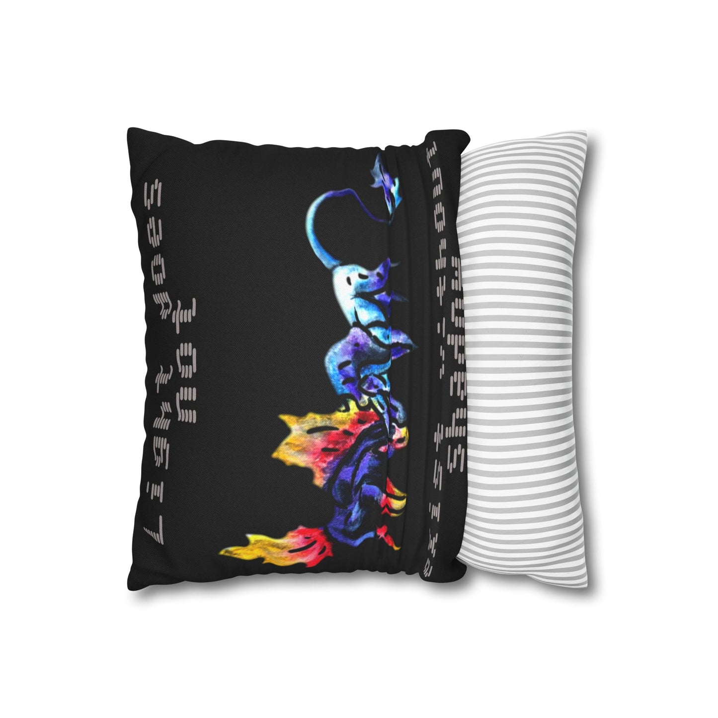 Dream and Nightmare Unicorn- Celestial Nightmare- Duality– Light and Dark Fantasy- Double-Sided Pillow