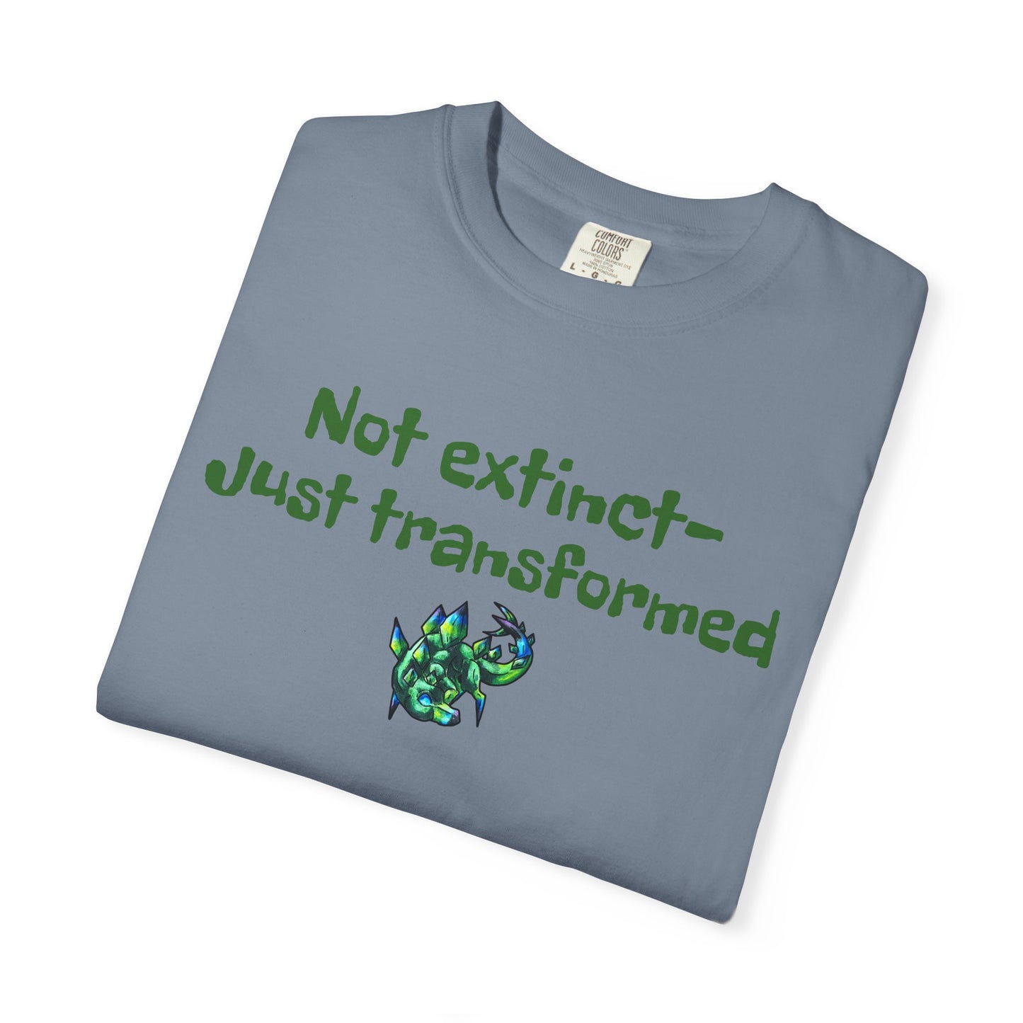 Chibi Arith the Stegosaurus-Not extinct, transformed- Chibi Dinosaur Art- Prehistoric Creature- T- Shirt