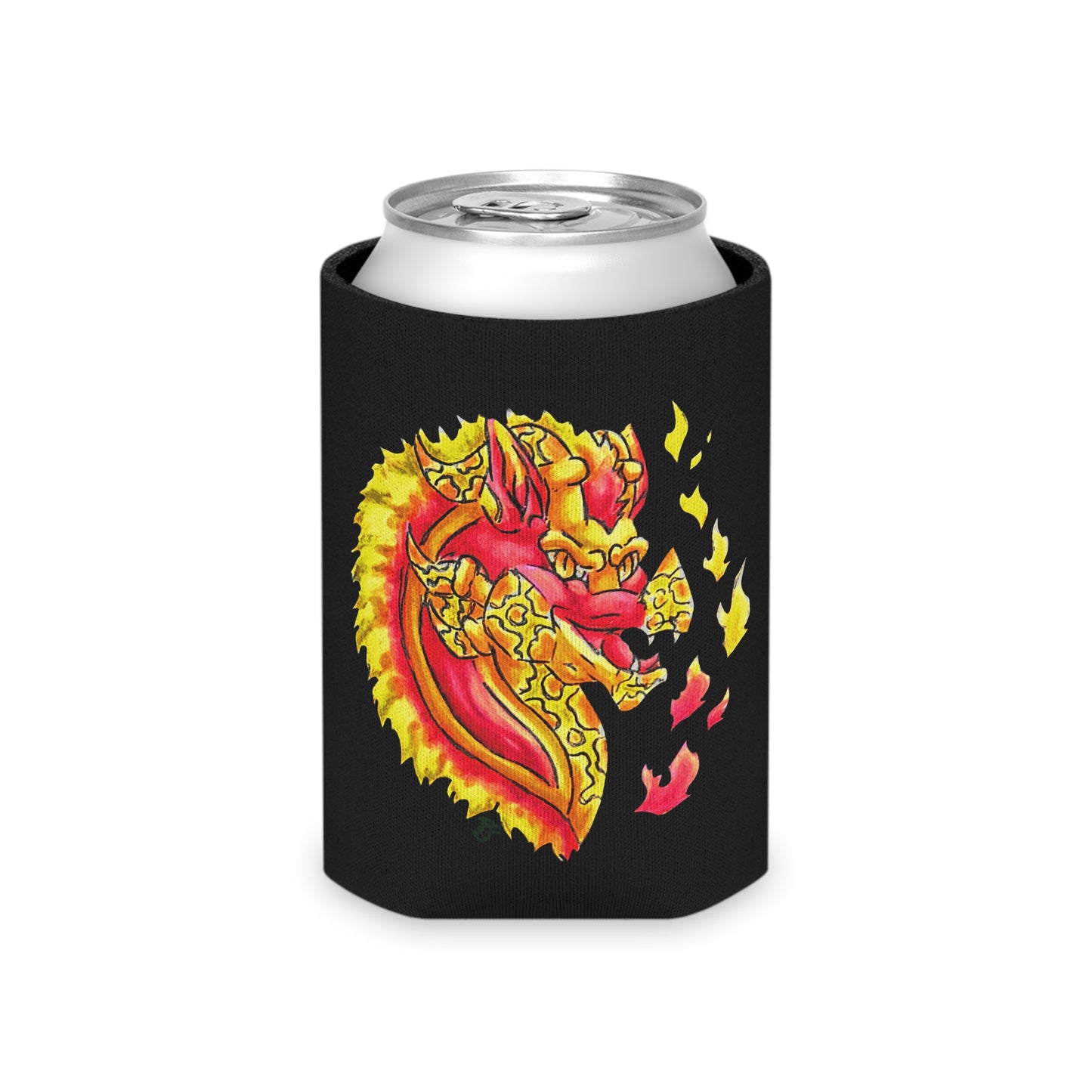 Cutesy Fire Dragon Head Can Cooler