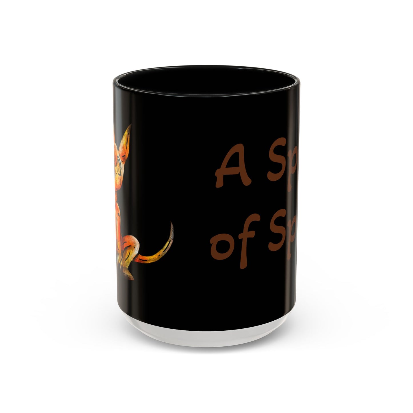 Caenin- Chibi Orange Dog – Warm Fantasy Dog Art – Fantasy Creature Decor – Dog Lover Gift - Coffee Mug