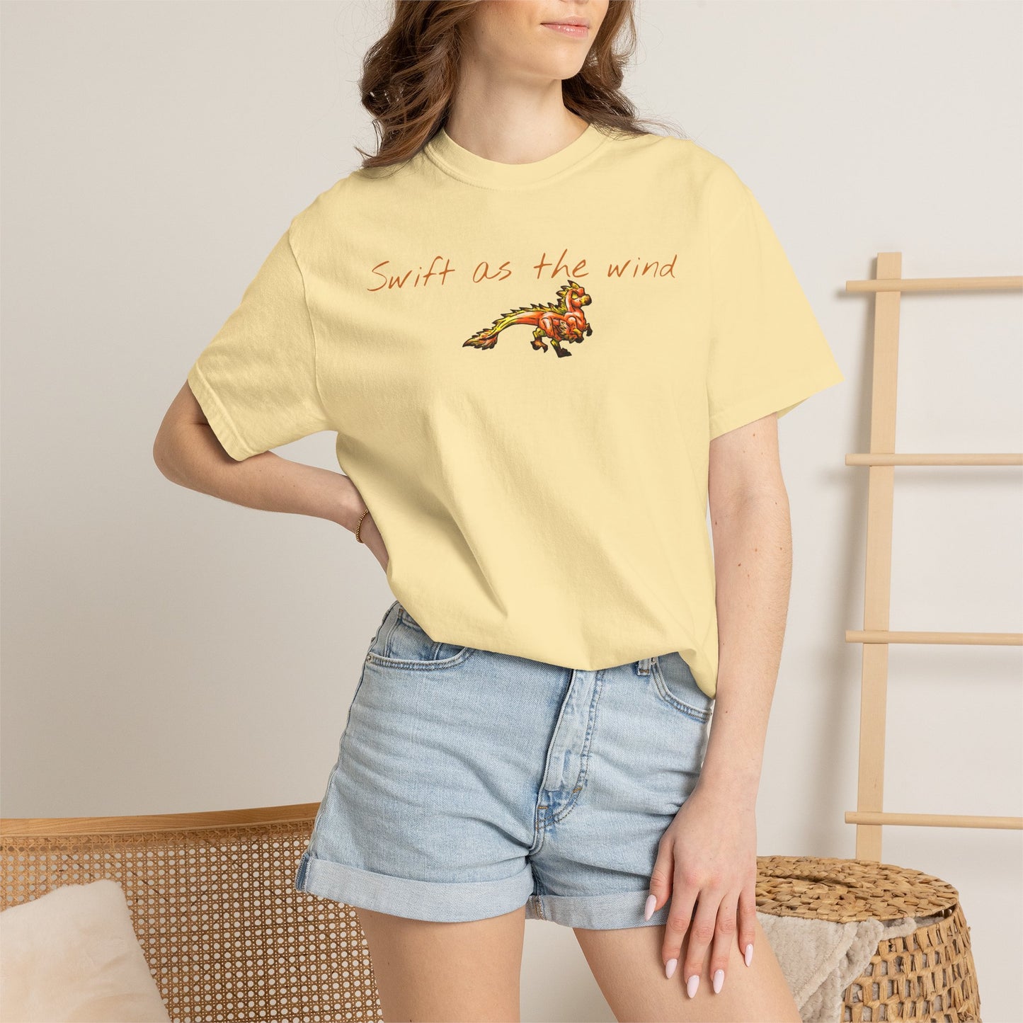Chibi Caena the Raptor- Swift- Dinosaur art- Prehistoric- T-shirt
