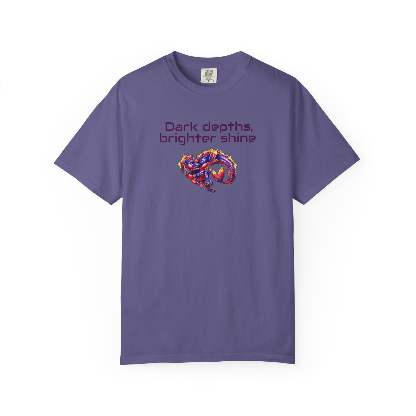 Baby Sunset Hippocampus- Depths & Shine- Marine Fantasy Illustration- Fantasy Ocean Art- T-Shirt