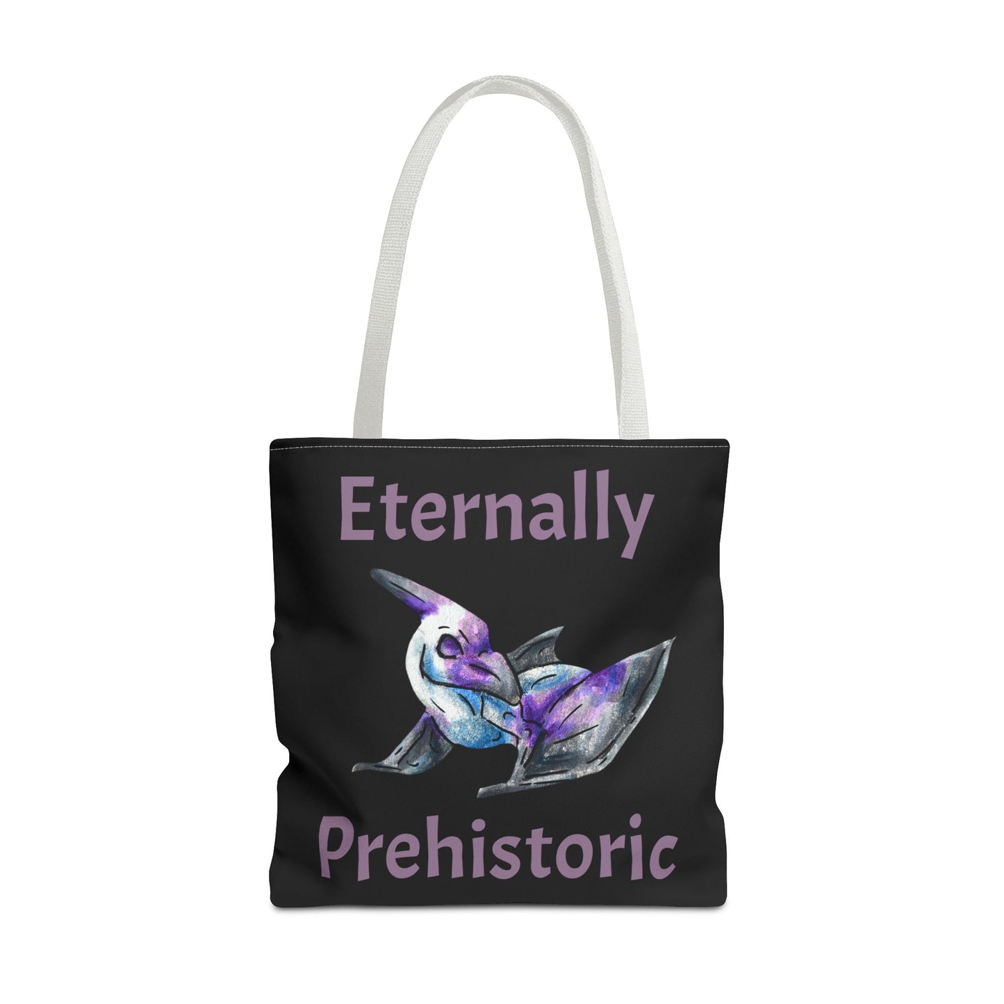Siln -Chibi Pterodactyl- Flying Dino - Double-Sided Tote Bag