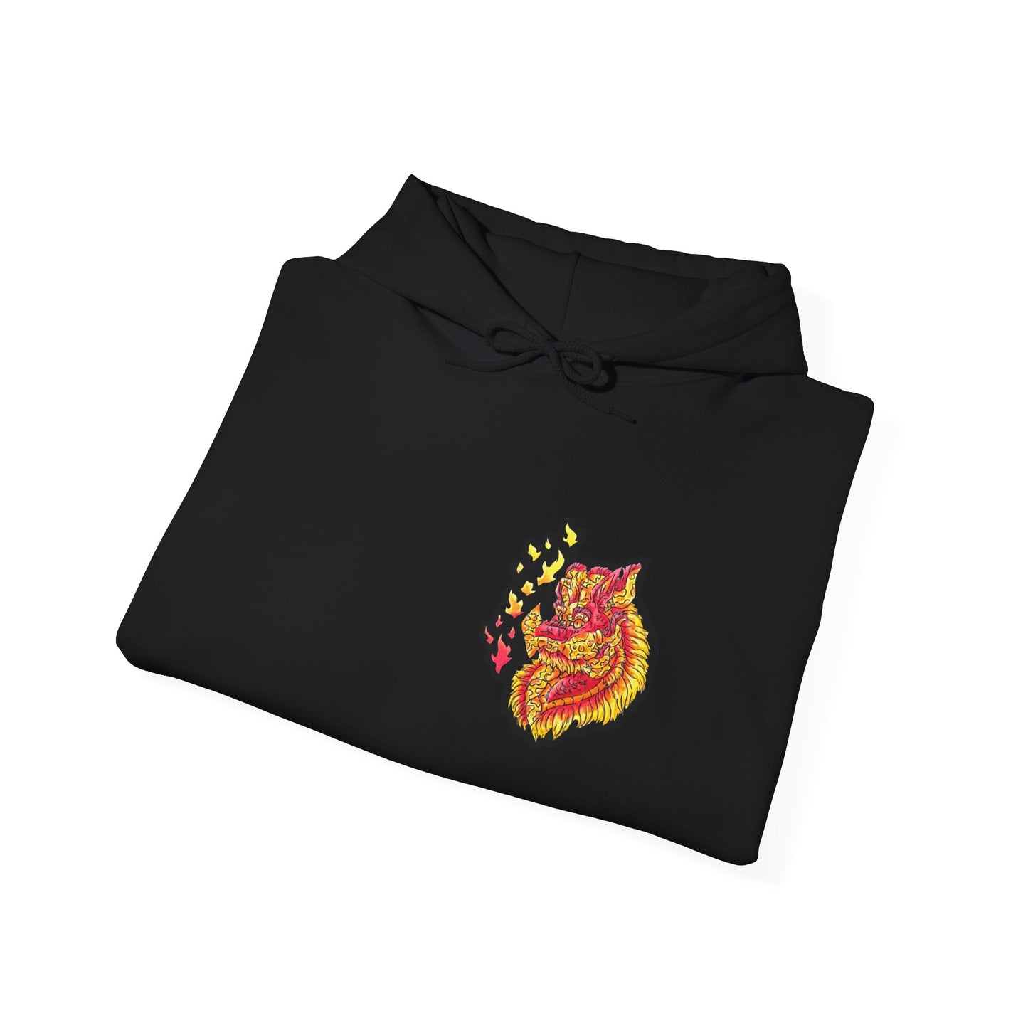 Fire Dragon Head Unisex Heavy Blend™ Hooded Sweatshirt