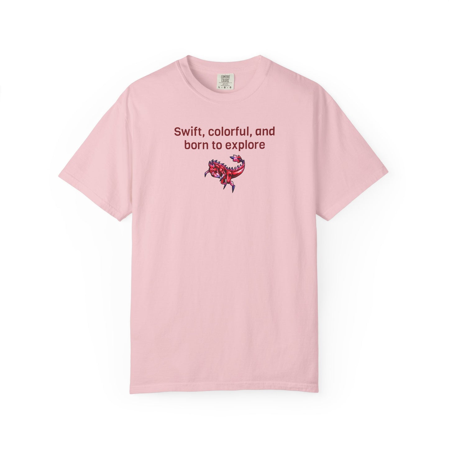 Chibi Mehr the Garudimimus- Swift & Colorful- Feathered Dino- Prehistoric Dinosaur T-shirt