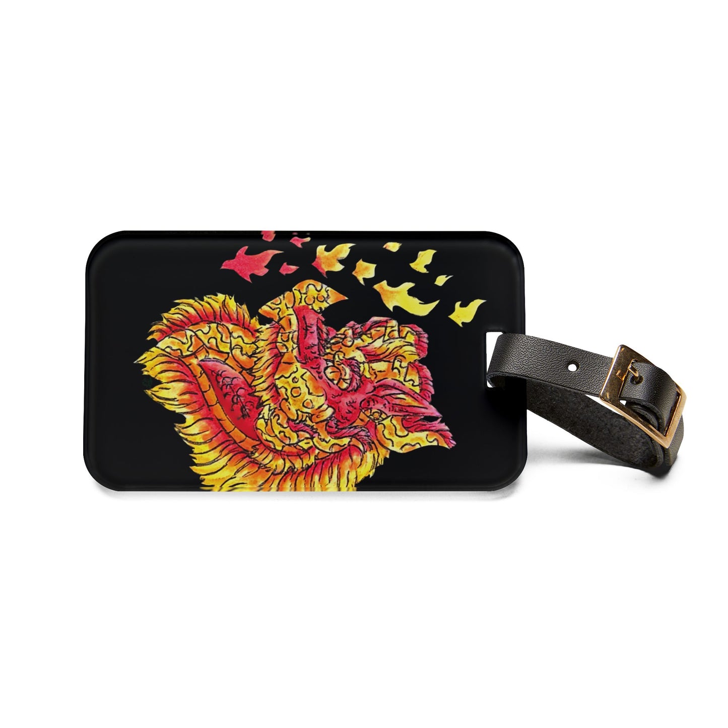 Fire Dragon Head Luggage Tag