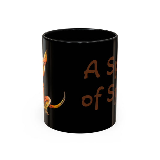 Caenin- Chibi Orange Dog – Warm Fantasy Dog Art – Fantasy Creature Decor – Dog Lover Gift - Coffee Mug