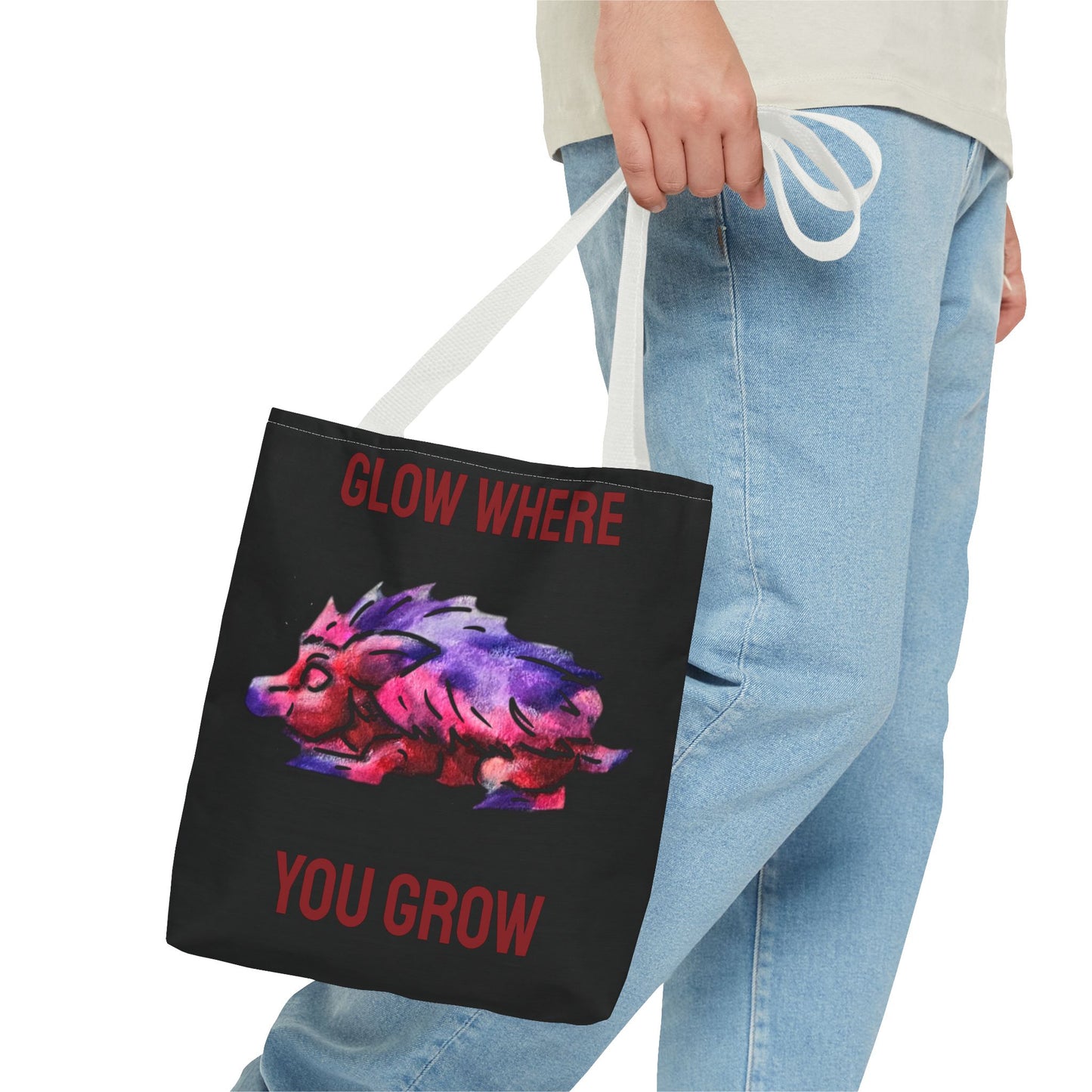 Chibi Azalea the Hedgehog- Chibi Hedgehog- Cute Animal - Double-Sided Tote Bag
