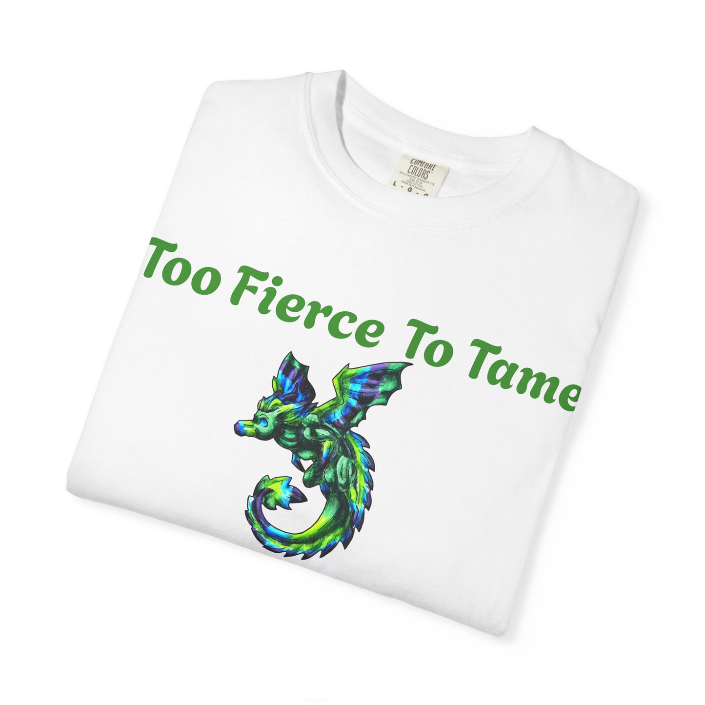 Arlith- Emerald Dragon – Aggressive Green Fantasy Dragon –Too fierce to tame T-shirt – Mythical Creature– Dragon Lover Gift
