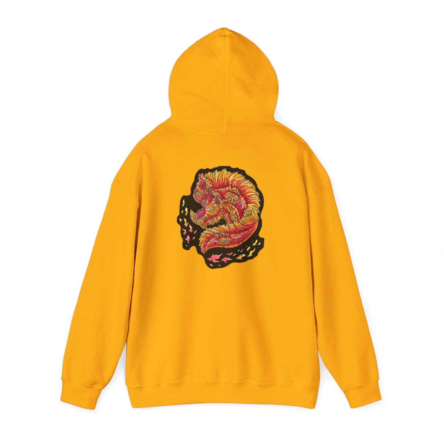 Fire Dragon Head Unisex Heavy Blend™ Hooded Sweatshirt