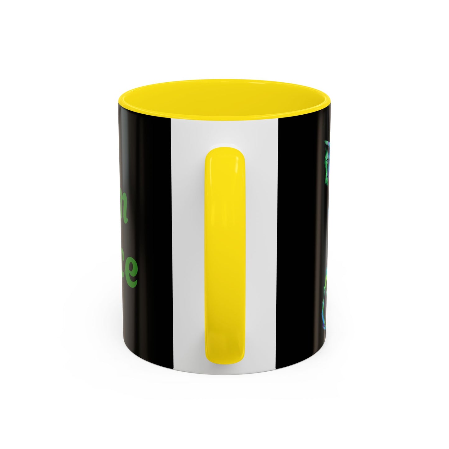 Arlith- Emerald Chibi Dragon – Aggressive Green Fantasy Chibi Dragon– Born Feral Mug – Mythical Creature– Dragon Lover Gift Coffee Mug