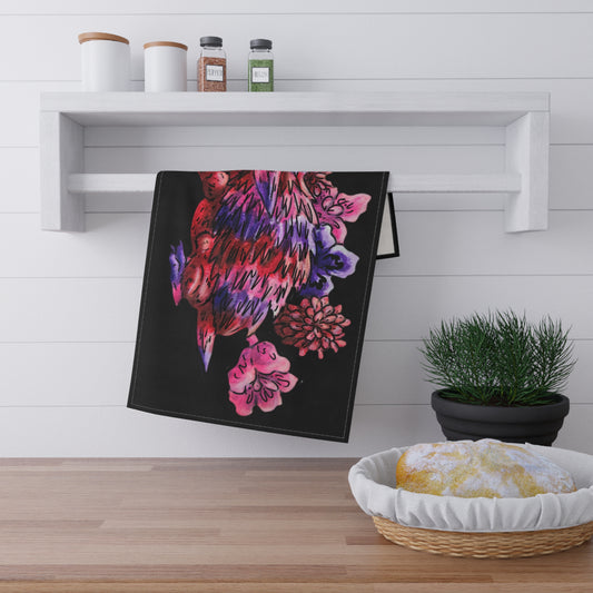 Azaela the Hedgehog Stretching Tea Towel