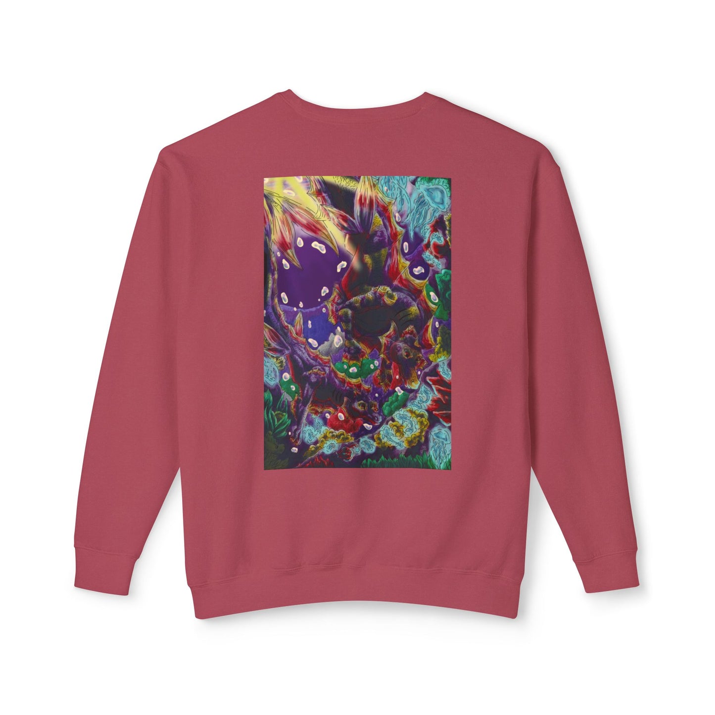 Team Sunset Hippocampus- Vibrant Ocean Fantasy Art- Marine Fantasy Illustration- Fantasy Ocean Art- Unisex Crewneck