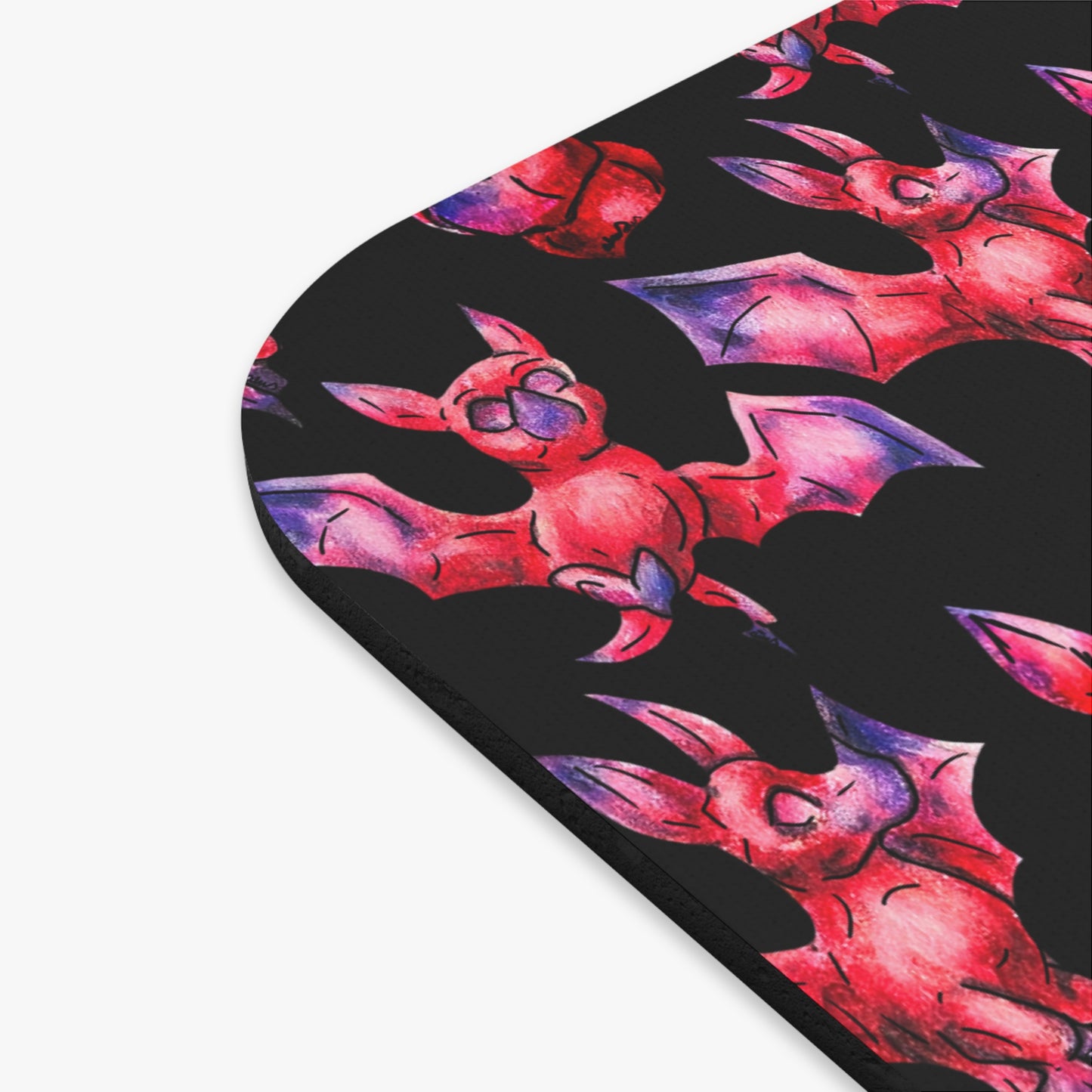 Chibi Myra the Bat- Pattern- Chibi Bat- Cute Animal -Mouse Pad (Rectangle)