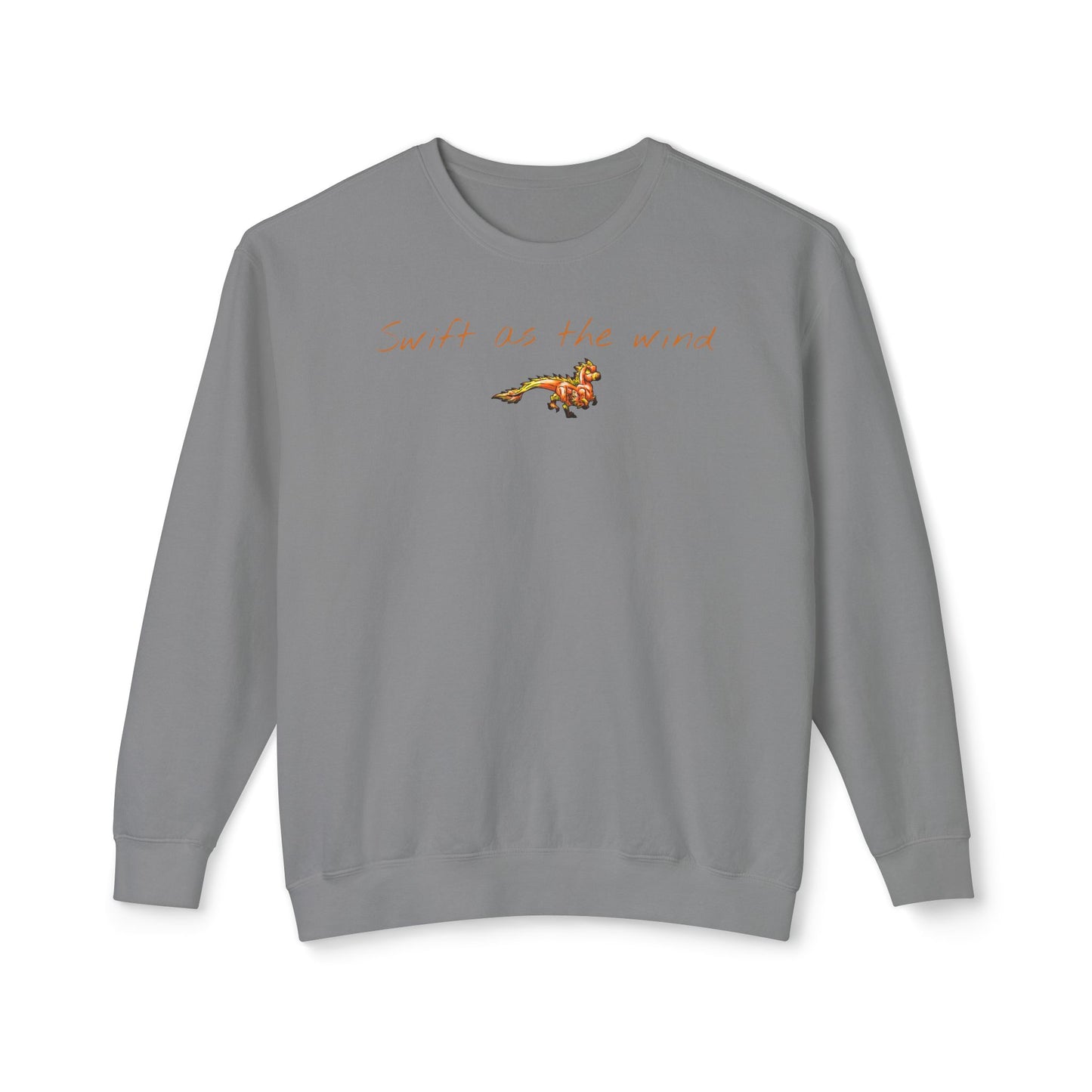 Chibi Caena the Raptor- Swift- Dinosaur art- Prehistoric- Crewneck